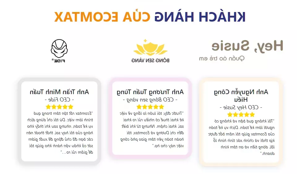 Khách hàng doanh nghiệp đánh giá cao dịch vụ kế toán thuế