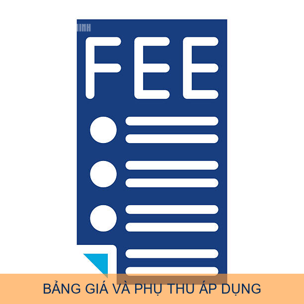 Bảng giá và phụ thu áp dụng
