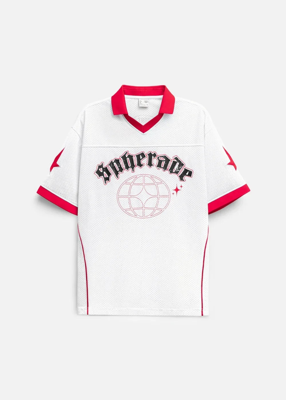 Áo Thun Jersey Tay Ngắn Vải Mesh Thoáng Mát The No Style 136 Trắng