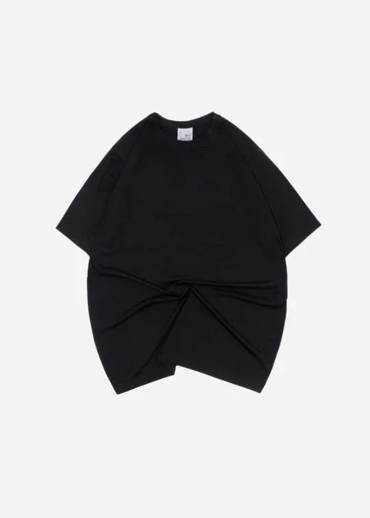 Áo Thun Tay Ngắn Pique Ít Nhăn Dáng Vừa Non Branded 008 Đen