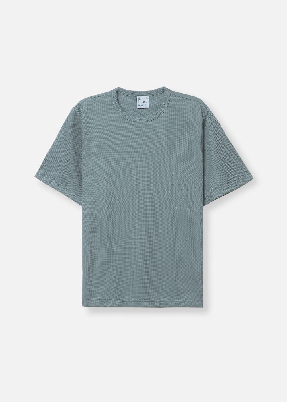 Áo Thun Waffle Thoáng Mát Non Branded 001 Xám Đậm