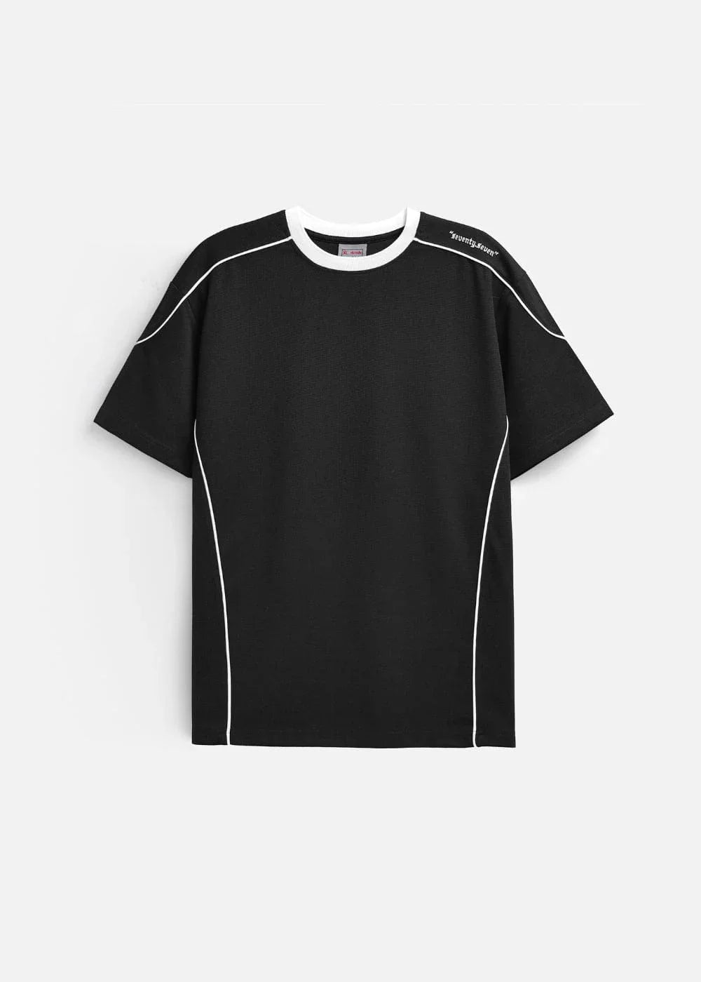 Áo Thun Waffle Co Giãn Seventy Seven 041 Đen